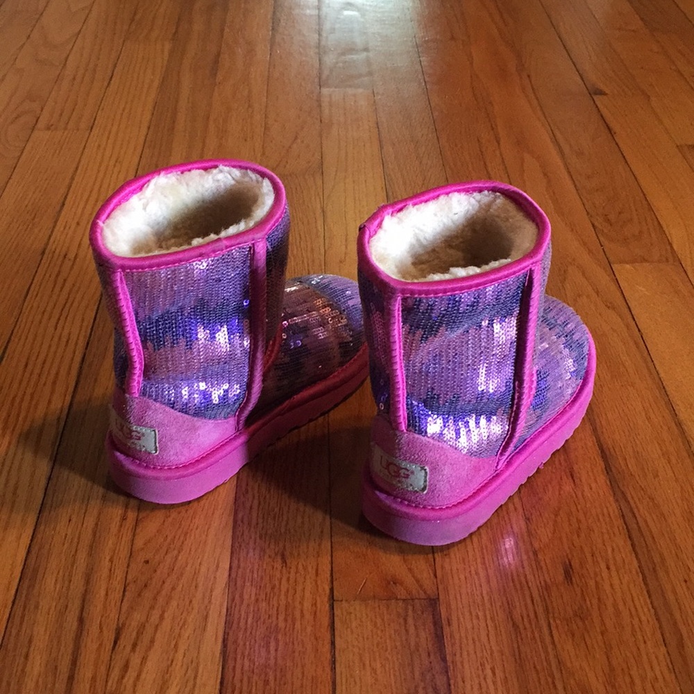 Pink sequin uggs